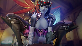 การรวบรวมการ์ตูนเฮ็นไท 3 มิติที่ไม่เซ็นเซอร์ที่มี D.Va, Mercy และ Widowmaker ในสถานการณ์วิดีโอเกมที่ชัดเจน